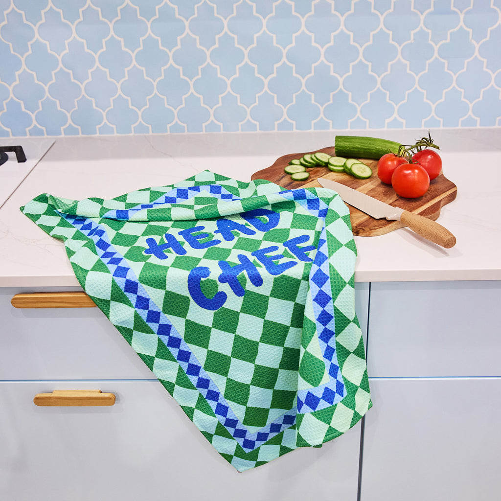 dock and bay tea towel