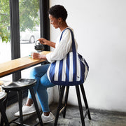 Dock & Bay Foldaway Tote Bags - Stripe Up Your Life - Outlet