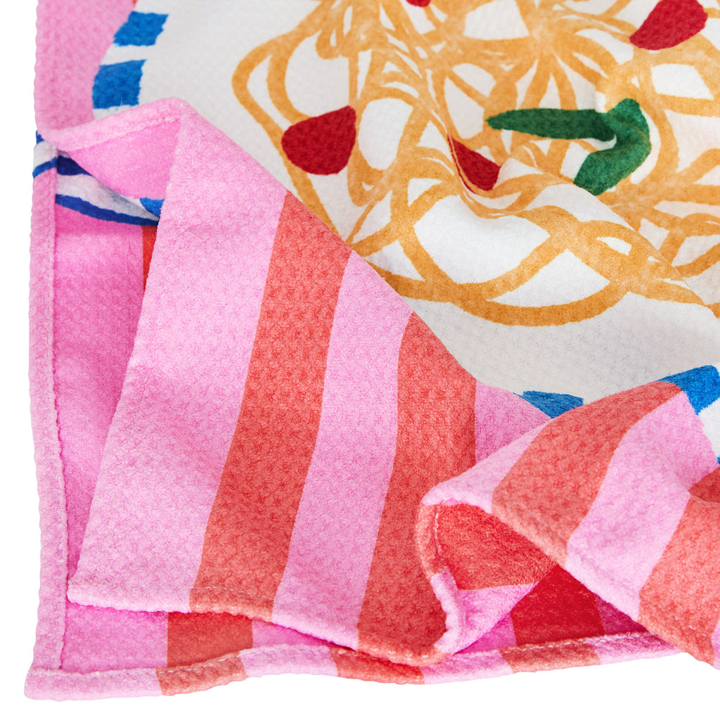 dock and bay tea towel