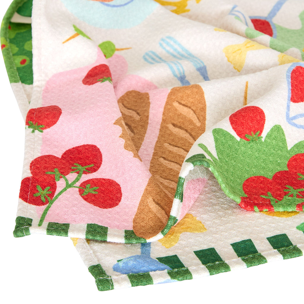 dock and bay tea towel