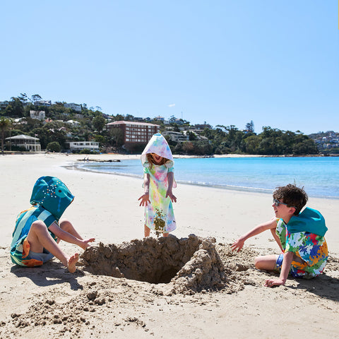 dock and bay poncho kids