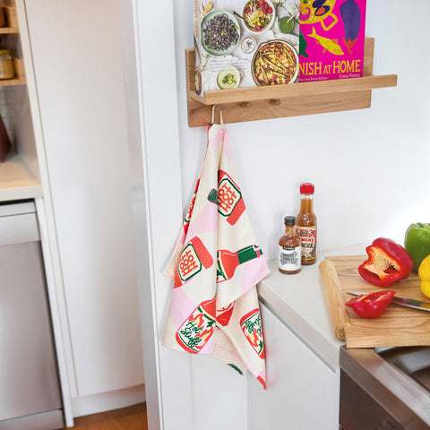 dock and bay tea towel