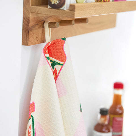 dock and bay tea towel