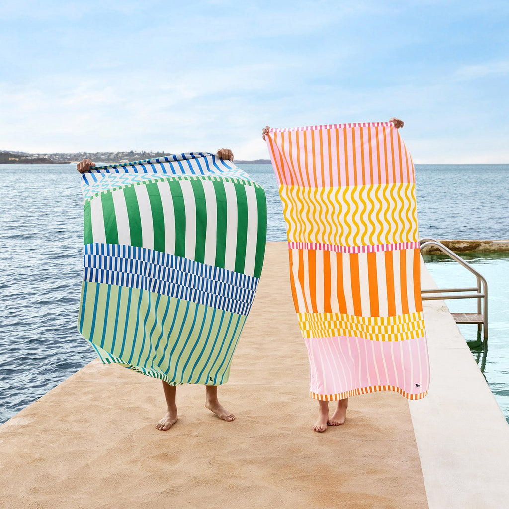 dock and bay towels beach