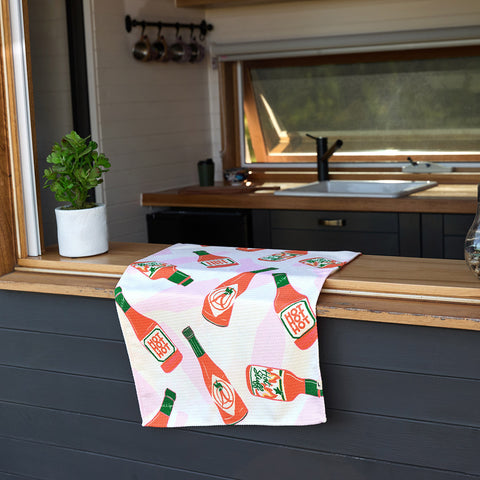 dock and bay tea towel