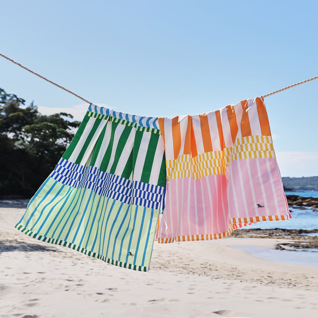 dock and bay towels beach