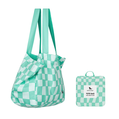 Dock & Bay Foldaway Tote Bags - Check Mate - Outlet