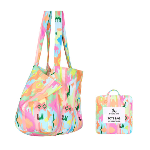 Dock & Bay Foldaway Tote Bags - Ibiza Glow