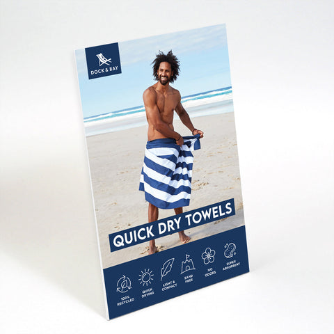 Dock & Bay Point of Sale Product Cards - Beach Towel