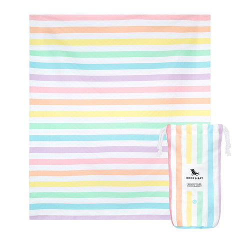 Dock & Bay Picnic Blanket - Unicorn Waves - GRS Certified