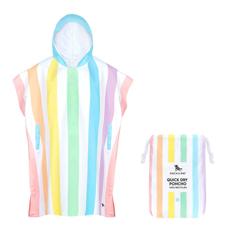 Dock & Bay Poncho - Adults - Unicorn Waves - GRS Certified