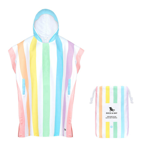 Dock & Bay Poncho - Adults - Unicorn Waves - GRS Certified