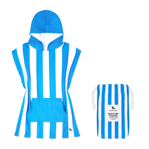 Dock & Bay Poncho - Kids - Bondi Blue
