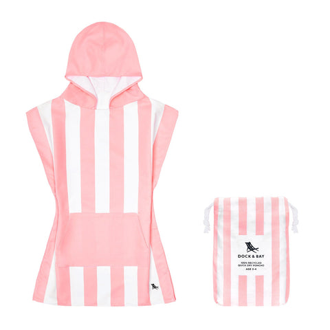 Dock & Bay Poncho - Kids - Malibu Pink - Outlet