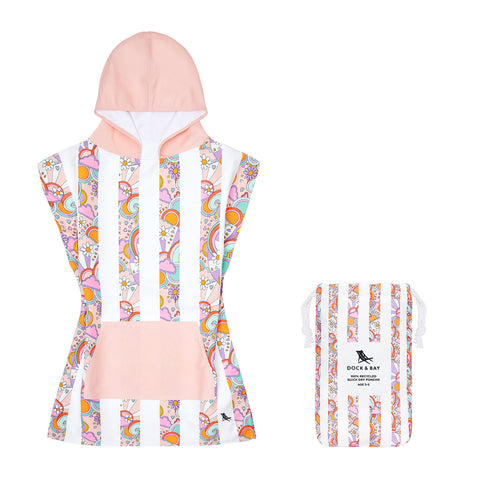 Dock & Bay Poncho - Kids - Pink Power
