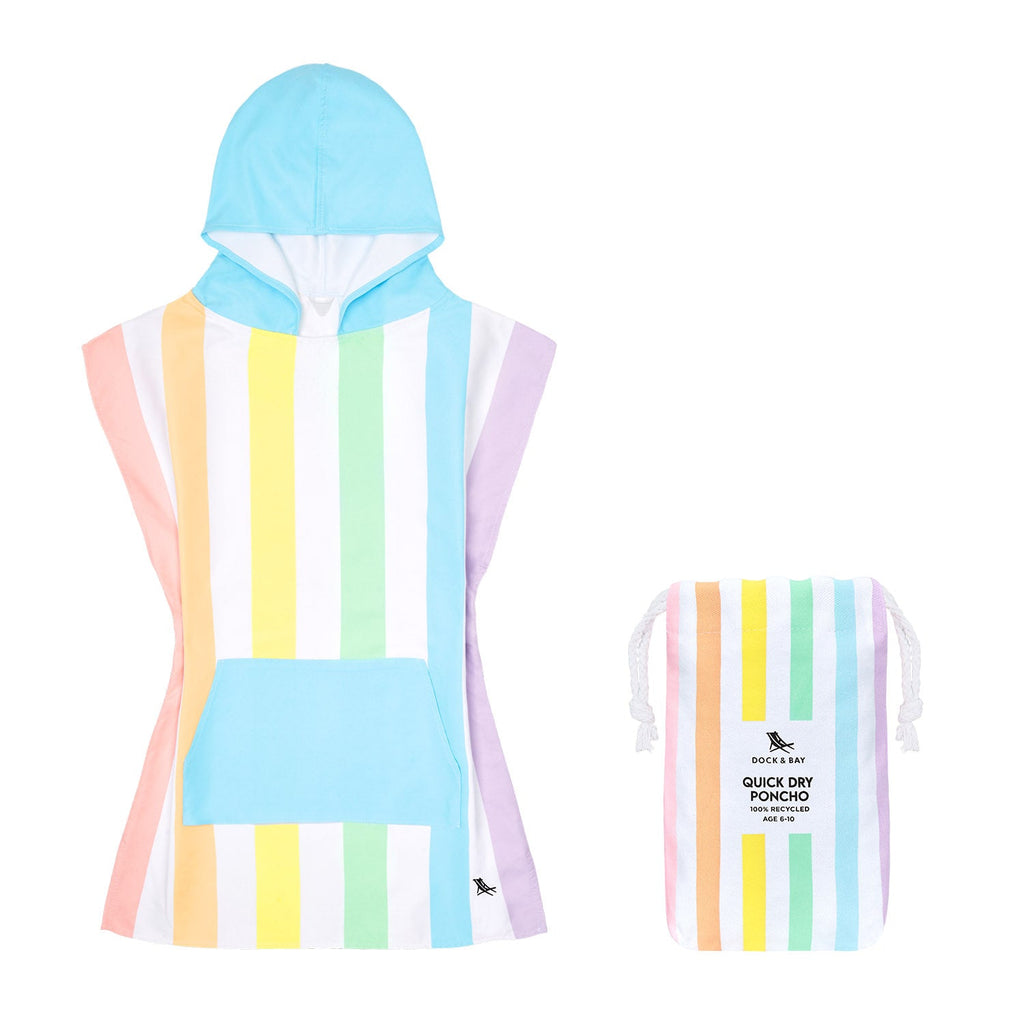 Dock & Bay Poncho - Kids - Unicorn Waves