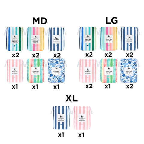 Dock & Bay - Point of Sale Display Small (Poncho Adults)
