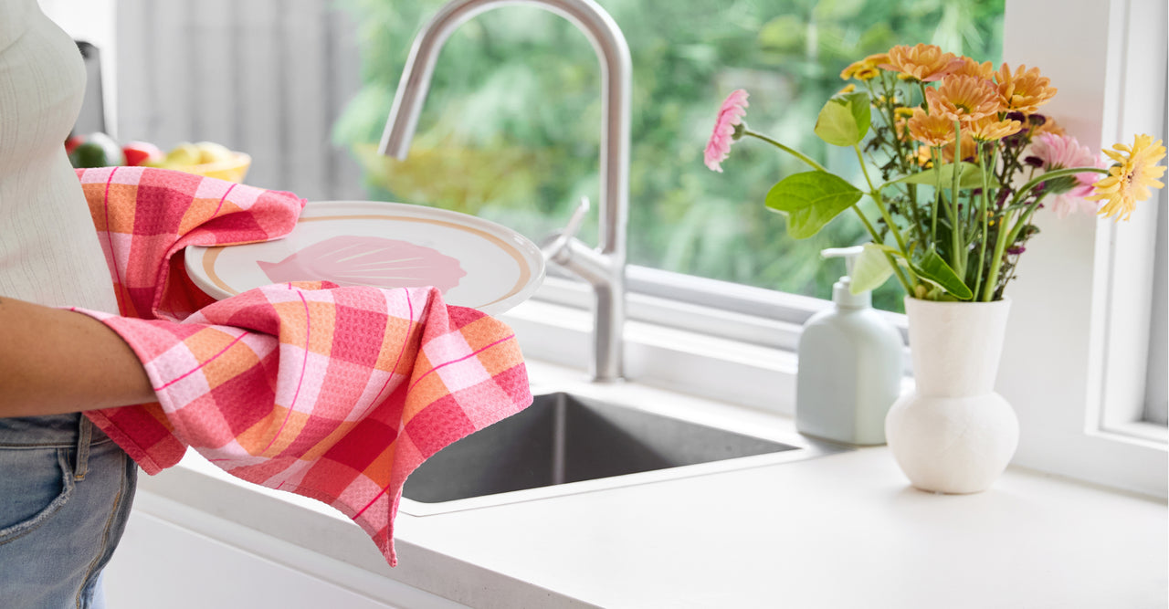 Dock & Bay Tea Towel - Strawberry & Fizz