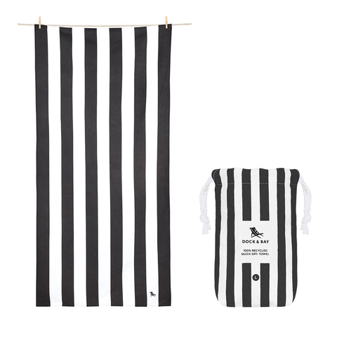 Dock & Bay Quick Dry Towel - Kamari Charcoal