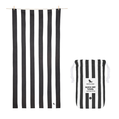 Dock & Bay Quick Dry Towel - Kamari Charcoal