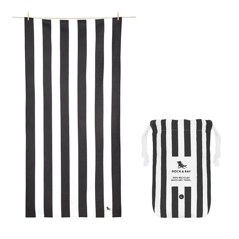 Dock & Bay Quick Dry Towel - Kamari Charcoal