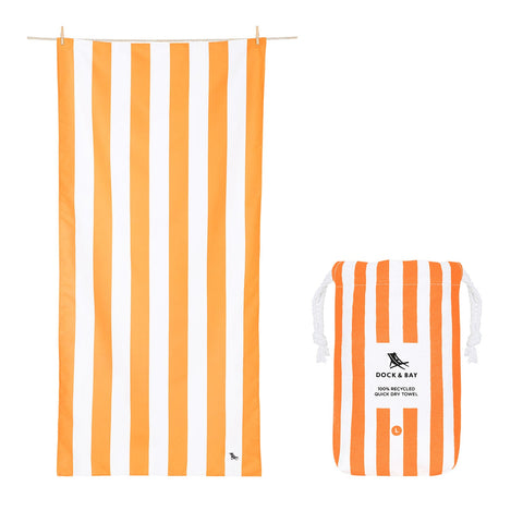 Dock & Bay Quick Dry Towels - Ipanema Orange