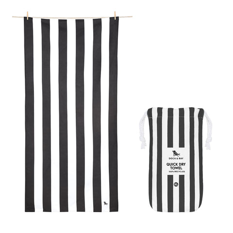 Dock & Bay Quick Dry Towel - Kamari Charcoal