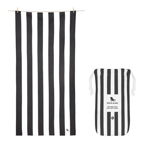 Dock & Bay Quick Dry Towel - Kamari Charcoal