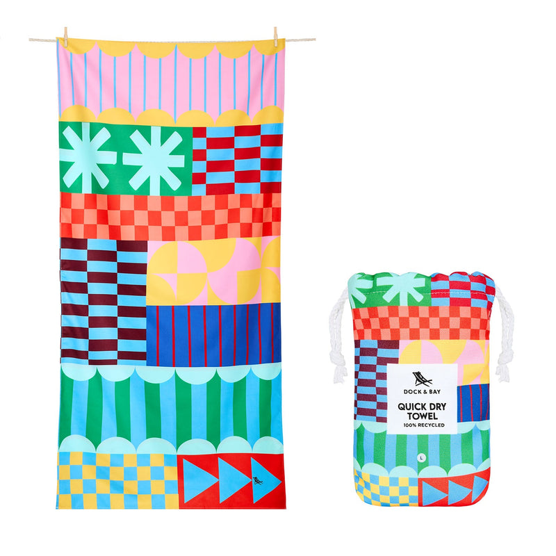 Quick Dry Towel - Block Party