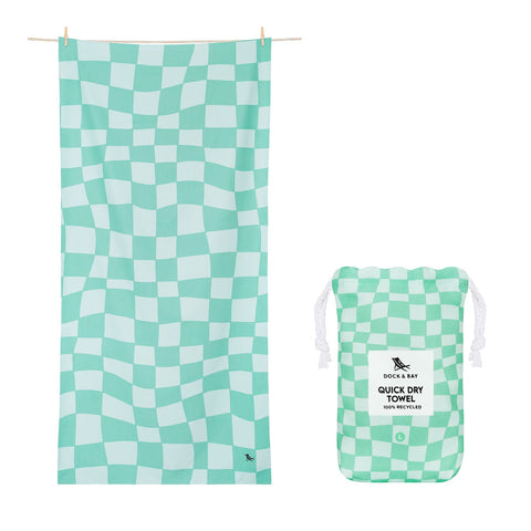 Dock & Bay Quick Dry Towels - Check Mate - GRS Certified