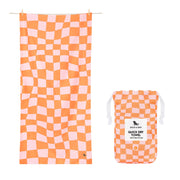 Dock & Bay Quick Dry Towel - Groovy Check - GRS Certified - Outlet