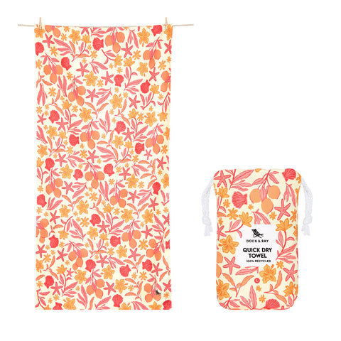 Dock & Bay Quick Dry Towels - Tangerine Tide