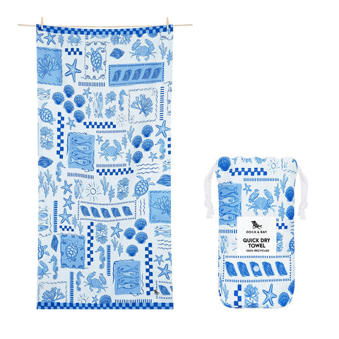 Dock & Bay Quick Dry Towel - Grecian Shores - GRS Certified