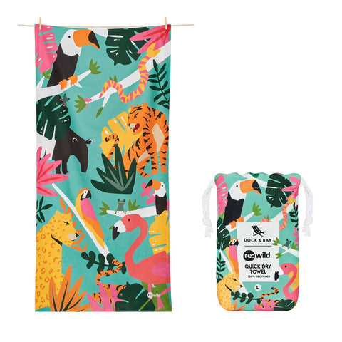 Dock & Bay Quick Dry Towel - Wild Things - GRS Certified