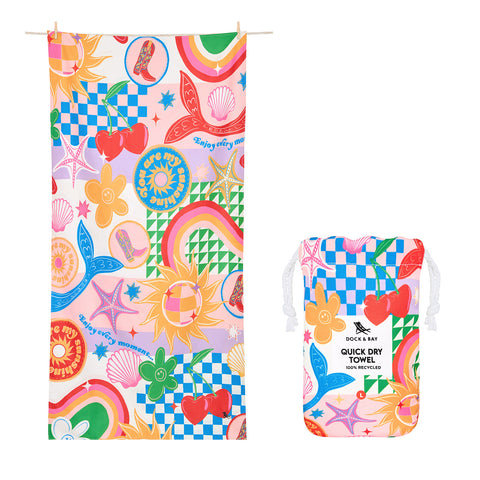 Dock & Bay Kids Beach Towels - Good Vibes Club