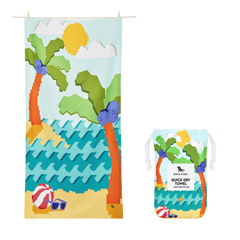Dock & Bay Kids Beach Towel - Build-A-Beach - GRS Certified - Outlet