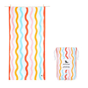 Dock & Bay Kids Beach Towel - Squiggle Face - Outlet