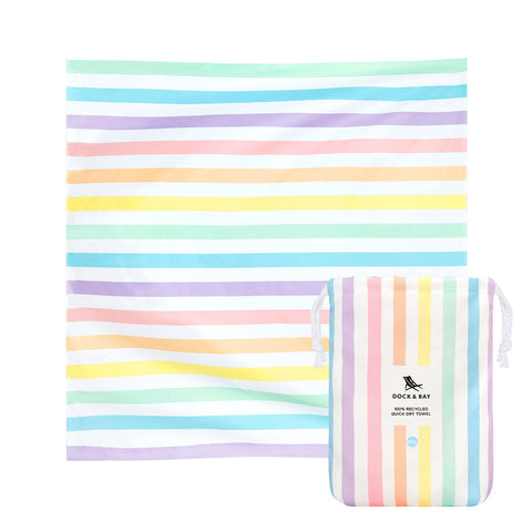Dock & Bay Quick Dry Towel for Two - Extra Extra Large  - Unicorn Waves